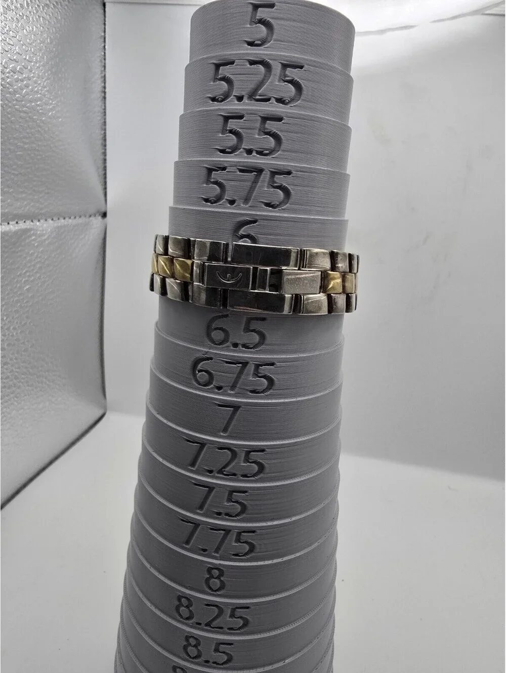 Ecclissi Two Tone Sterling Silver White Dial Ladies Watch With Extra Bezels